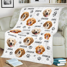 Custom Photo Fur Baby Face - Personalized Customized Blanket - Gift For Pet Lover, Dog Lover