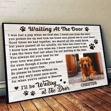 Waiting At The Door - Personalized Customized Canvas - Gift For Pet Lovers, Dog Lovers, Cat Lovers