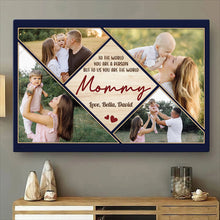 Custom Photo Square, Mommy Collage Gifts - Personalized Customized Canvas - Gifts For Mommy