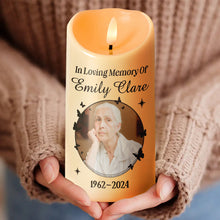 Custom Photo Memory Of You - Customized Personalized Candle LED Light - Memorial Gift For Loss Family