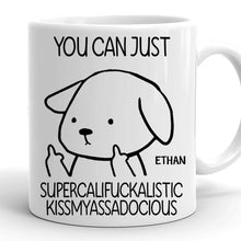 Custom Name Cat And Dog Funny Quote - Customized Personalized Mug - Gift For Friend, Coworkers