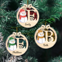 Christmas Snowman - Personalized Acrylic Ornament - Christmas Gift For Baby Kids