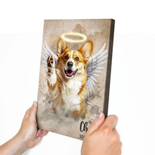 Custom Photo Fur Angel With Halo - Personalized Customized Canvas - Memorial Gift For Pet Lovers, Dog Lovers, Cat Lovers