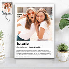 Best Friend Gift - Personalized Customized Canvas - Gift For Best Friend