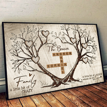 Family Where Life Begin Crossword Canvas - Personalized Customized Canvas - Gift For Family Members