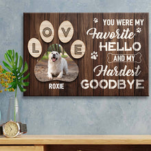 You Were My Favorite Pet - Custom Canvas, Gifts Personalized Custom Framed Canvas Wall Art