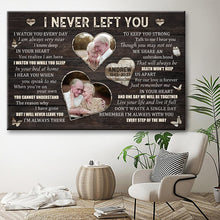 I Never Left You I Watch You Everyday -  Wedding Anniversary Gifts Personalized Custom Framed Canvas Wall Art