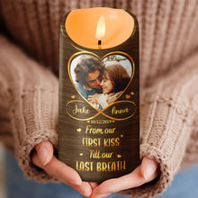Love You Then Love You Still - Personalized Candle LED Light - Anniversary Gift For Couples, Lovers, Husband Wife