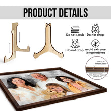 Custom Add Loved Ones to Photo - Personalized Customized 2-Layered Wooden Plaque - Gift For Family Couple