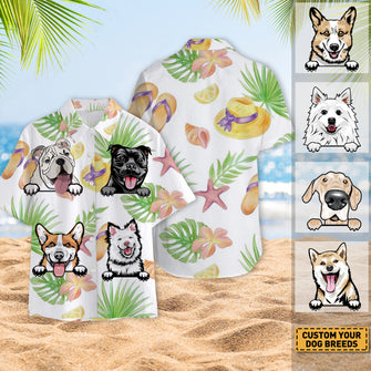 Dog Lover Dog Pet Summer Hawaii Cool Customization - Summer Hawaiian shirt - Personality Customized Hawaiian shirt