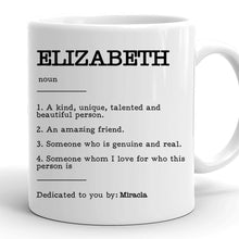 Best Friend Definition Custom Name Mug - Customized Personalized Mug - Gift For Friends, Best Friend