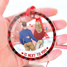 You're By Far My Favorite - Customized Personalized Glass Ornament - Gift For Couple Husband Wife