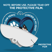 You Left Paw Prints Memorial Pet - Customized Personalized Car Ornament - Gifts For Dog Lovers