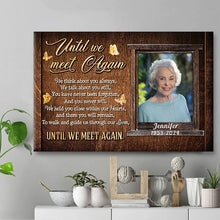 Until We Meet Again - Memorial Gifts, Personalized Custom Framed Canvas Wall Art