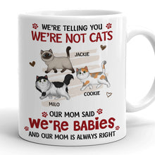 We're Babies Cat- Personalized Customized Mug Best Gift For Pet Cat Lover Cat Mom Cat Dad