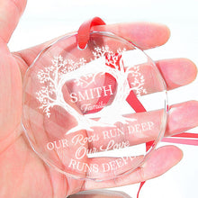 Our Root Runs Deep - Customized Personalized Glass Ornament - Christmas Gift For Family