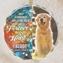 Custom Photo Memorial Pet Loss - Customized Glass Ornament - Memorial Gift For Pet Loss