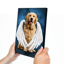 Deceased Pet Portrait From Photo - Personalized Customized Canvas - Gift For Pet Loss