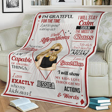 Personalized Custom Fleece Flannel Blanket Flannel Blanket Gifts For Mother, Wife