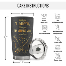My Heart Is Perfect Because You Are Inside - Personalized Custom Tumbler - Gifts For Husband Wife, Anniversary