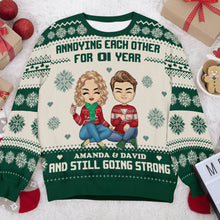 You & Me - Customized Personalized Ugly Sweater - Christmas Gift For Couple Husband Wife