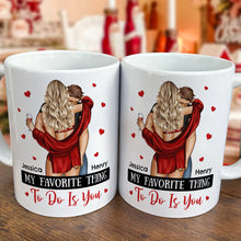 It Started With A Message - Customized Personalized Mug - Christmas Gift For Couples, Lovers, Husband Wife