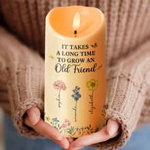 Flowers Garden Custom LED Candle - Personalized Candle LED Light - Gift For Besties, Sisters, Soul Sisters