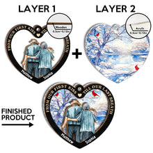 Heart Old Couple You & Me We Got This - Personalized 2-Layered Mix Ornament - Gift For Couple