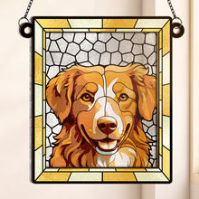 Custom Photo Stained Glass - Personalized Acrylic Window Suncatcher - Gift For Family, Couple, Pet Lovers