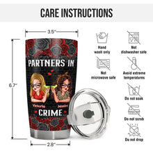 We Are Partners In Crime - Personalized Custom Tumbler - Gifts For Besties, Best Friends, Soul Sisters