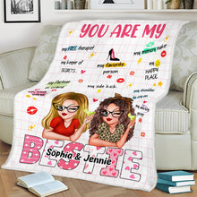 You Are My Bestie - Personalized Custom Blanket Christmas Gift For Best Friend, Bestie