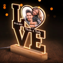 Custom Photo You're The Moon To My Dark Sky - Customized Personalized 3D LED Light - Gift For Husband Wife, Anniversary