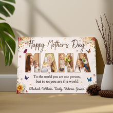 Custom Photo Happy Mother's Day - Personalized Customized Canvas - Gifts For Mom, Wife, Her