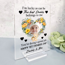 As Can Be The Best Dad - Customized Personality Acrylic Plaque - Gift For Dad Father's Day
