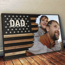 Custom Photo Fatherhood - Customized Personalized Canvas - Father's Day Gift Ideas For Family Members, Father, Dad, Grandpa