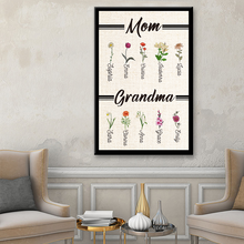 Mom & Grandma - Personality Customized Canvas - Gift For Mom Grandma Mother's Day Gift
