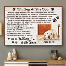 Waiting At The Door - Personalized Customized Canvas - Gift For Pet Lovers, Dog Lovers, Cat Lovers