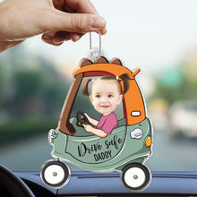 Custom Face Baby Car - Customized Personalized Acrylics Car Ornament - Gift For Family Members, For Kids