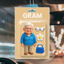 Custom Photo Personalized Mini Figure Packaging Toy Box Style - Personalized Customized Acrylic Car Ornament - Mother's Day Gift For Mom, Family Members and Friends