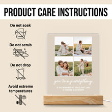 Custom Photo You're My Everything - Personalized Customized 3D LED Light - Gift For Couple, Anniversary