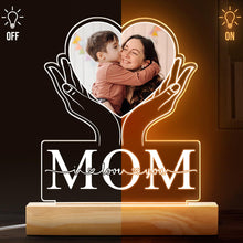 Custom Photo Mom I Love You - Customized Personalized 3D LED Light - Gift For Her, Mom, Wife, Grandma