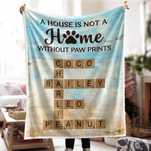 Custom Crossword Of Your Pets Blanket - Personalized Photo Blanket - Gift For Pet Lovers, Dog Lovers, Cat Lovers