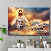 In Loving Memory - Custom Photo Memorial Gifts For Angel, Sympathy Gift Personalized Custom Framed Canvas Wall Art