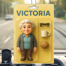 Custom Photo Action Figure Packaging Toy Box Style - Personalized Customized Acrylic Car Ornament - Gift For Family Members, Friends, Siblings