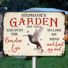 And Find My Soul Garden Floral Art - Personalized Metal Signs For Her, Him, Gardener