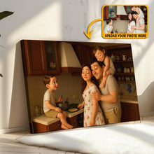 Cartoonize Family Photo Pixar Style - Turn Your Photo to Cartoon Canvas - Gift For Family Members, Siblings