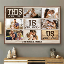 This Is Us Custom Photo Collage Canvas, Family Photo Gift