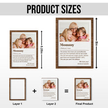 Custom Photo Personalized Customized 2-Layered Wooden Plaque - Gift For Family Husband Wife Couple Sister Bestie