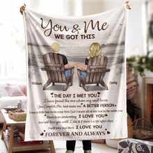 The Day I Met You Couples  - Personalized Photo Blanket - Gifts For Couples