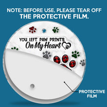 Paw Prints On My Heart - Personalized Car Ornament - Gift For Pet Lovers, Dog Lovers, Cat Lovers